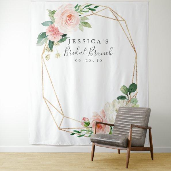 Airy Blush Bridal Shower Backdrop Photo Booth