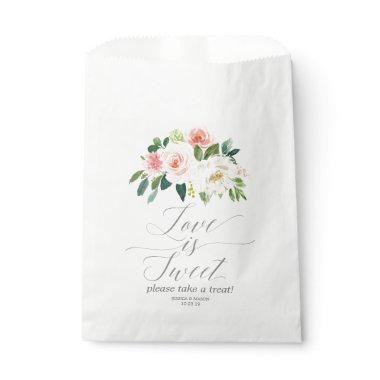 Airy Blush Wedding Favor Bag Love is Sweet