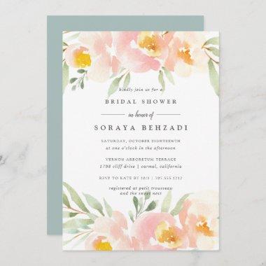 Airy Floral Bridal Shower Invitations