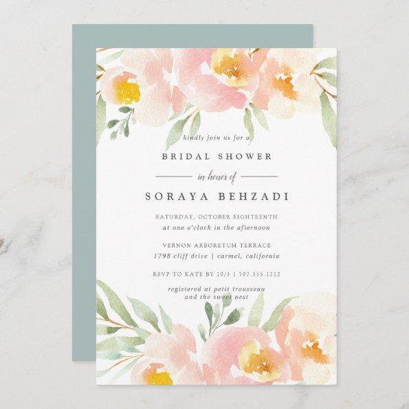Airy Floral Bridal Shower Invitations