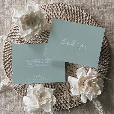 Airy Greenery Coordinate Thank You Invitations