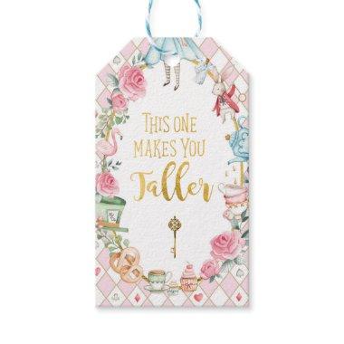 Alice in Onederland Mad Tea Party Girl Birthday Gift Tags