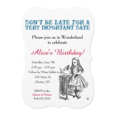 Alice in Wonderland birthday party custom vintage