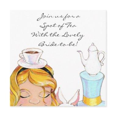 Alice In Wonderland Bridal or Baby Shower Invite