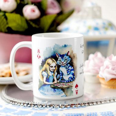 Alice in wonderland bridal party gifts coffee mug