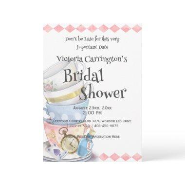 Alice in Wonderland Bridal Shower Invitations