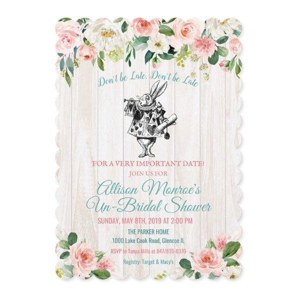 Alice in Wonderland Bridal Shower Invitations