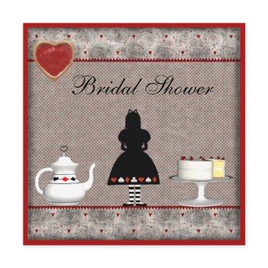 Alice in Wonderland Bridal Shower Tea Party Invite