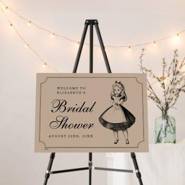 Alice in Wonderland Bridal Shower Welcome Foam Board