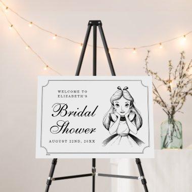 Alice in Wonderland Bridal Shower Welcome Foam Board