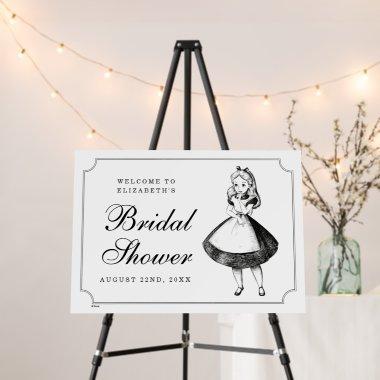 Alice in Wonderland Bridal Shower Welcome Foam Board