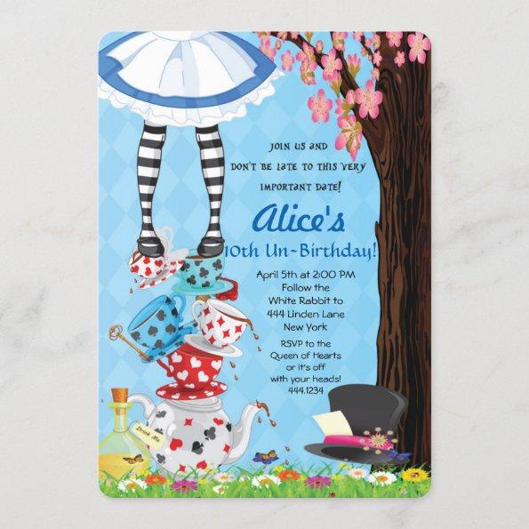 Alice in Wonderland Invitations