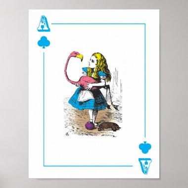 Alice in Wonderland - Large Playing Invitations Poster