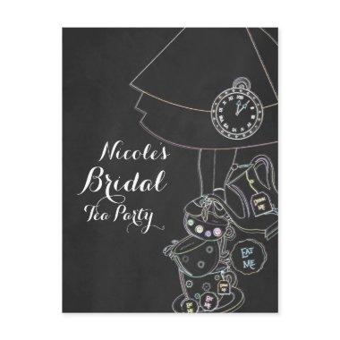 Alice in Wonderland Tea Party Chalkboard Party Invitation Post