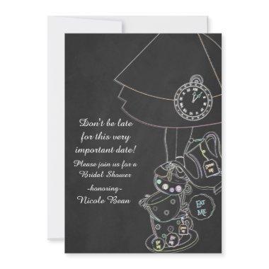 Alice in Wonderland Tea Party Chalkboard Whimsical