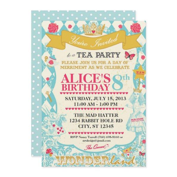 Alice In Wonderland Tea Party