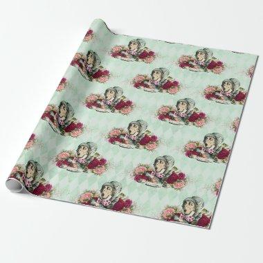 Alice In Wonderland Tea Time Wrapping Paper