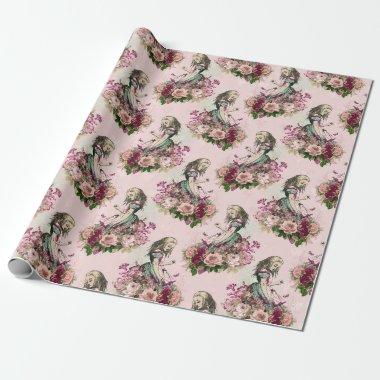 Alice In Wonderland Tea Time Wrapping Paper