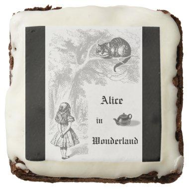 Alice in Wonderland Themed Tea Party Favor Brownie