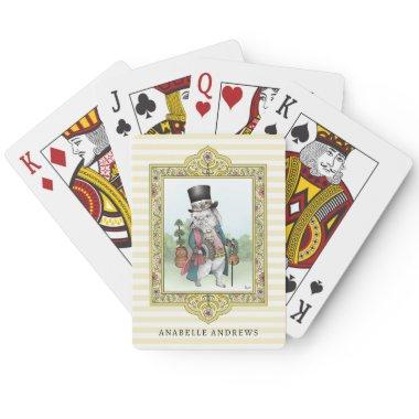 Alice in Wonderland White Rabbit Wearing Clothes Poker