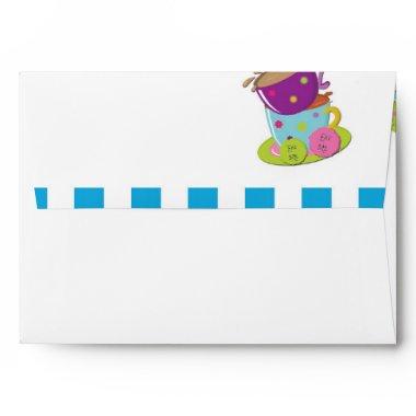 Alice Mad Tea Party Wonderland Birthday Party Envelope