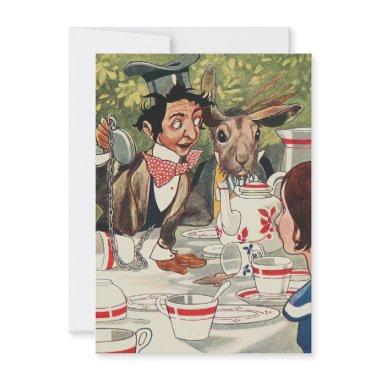 Alice's Adventures in Wonderland Tea Party Vintage Note