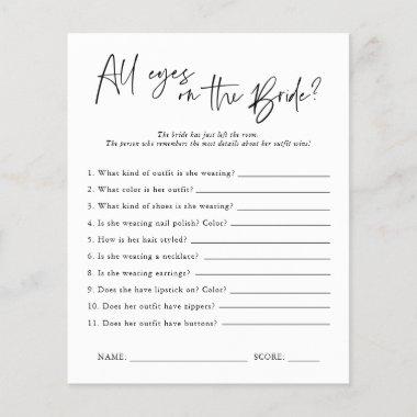 All Eyes on the Bride | Bridal Shower Game