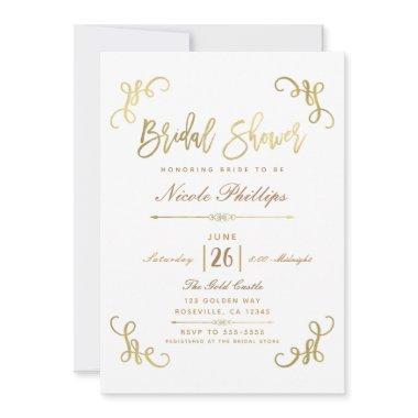All Gold Faux Foil  Script Type