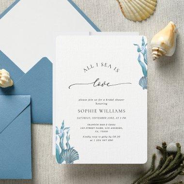 All I Sea Is Love Nautical Coastal