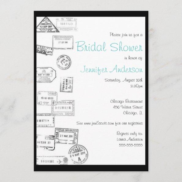 All Roads Led Me to You - Bridal Shower Invitations