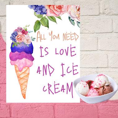 All you need is Bridal Shower She's Scooped Up Poster