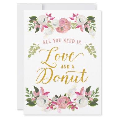 All you need is love and a donut sign