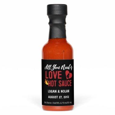 All You Need is Love and Hot Sauce Wedding Favor