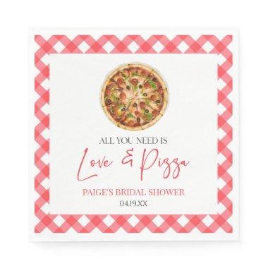All You Need Is Love and Pizza  Napkins