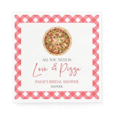 All You Need Is Love and Pizza Bridal Shower Napkins