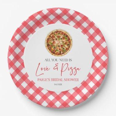All You Need Is Love and Pizza  Paper Plates