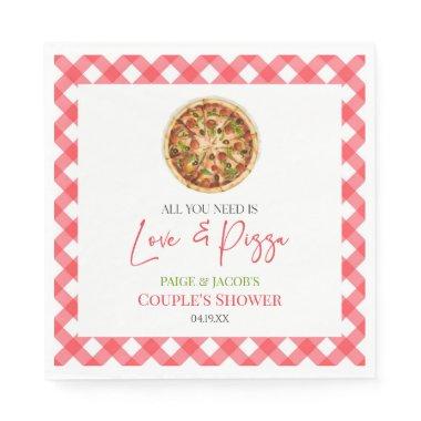 All You Need Is Love and Pizza Couples Shower Napkins