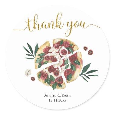 All You Need is Love and Pizza Thank You Sticker