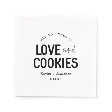 All You Need is Love & Cookies Napkins