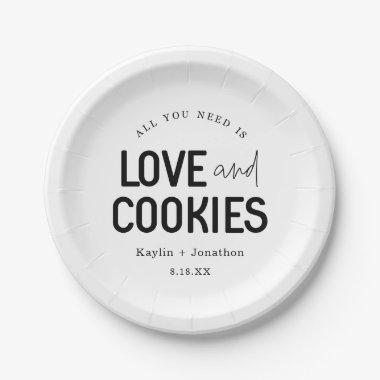 All You Need is Love & Cookies Paper Plates