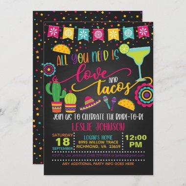 All You Need is Love & Tacos Invitations - Bridal B