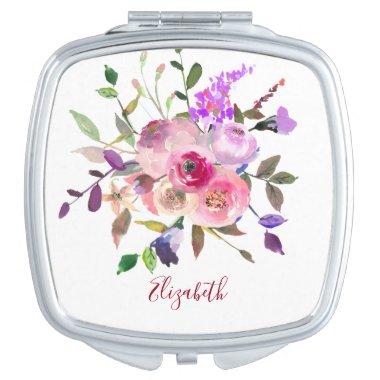 Alluring Love Boho Bridal Wedding Gift Favor Compact Mirror