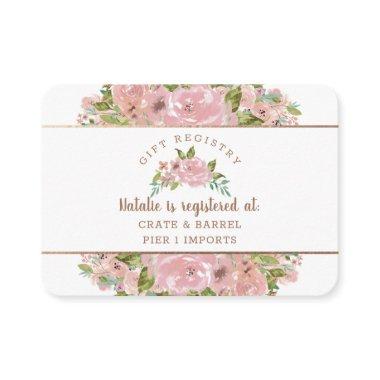 Alluring Rose Vintage Bridal Shower Gift Registry Enclosure Invitations