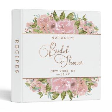 Alluring Rose Vintage  Recipe  3 Ring Binder