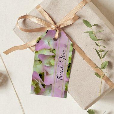 Almost Pink Hydrangea Wedding Favor Tags