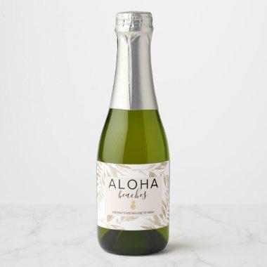 Aloha Beaches Bachelorette Sparkling Wine Label