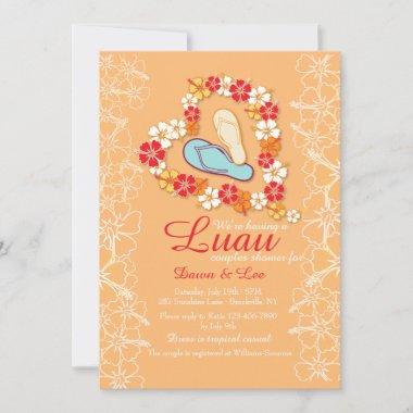 Aloha Love Luau Bridal Shower Invitations