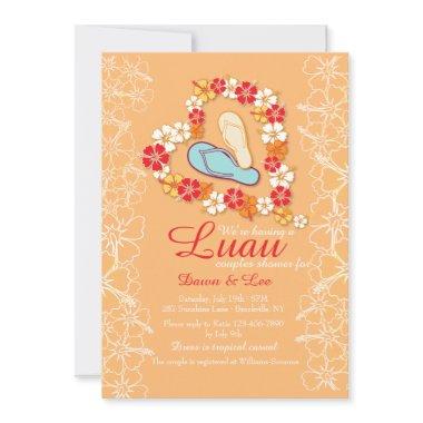 Aloha Love Luau Bridal Shower Invitations