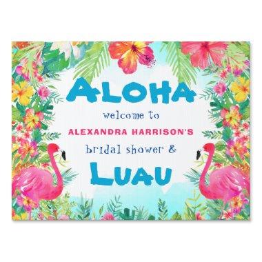 Aloha Luau Wedding  Welcome Sign