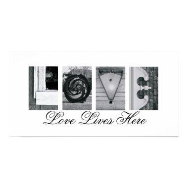 Alphabet Letter Photography Love Lives Here 10x20 Poster